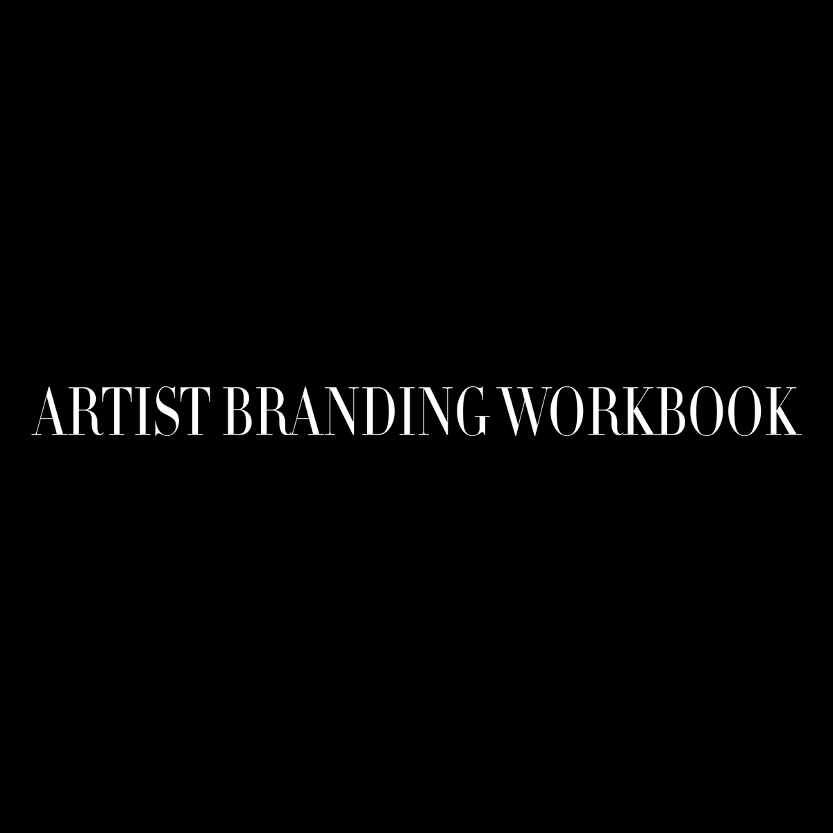 Artist Branding Workbook