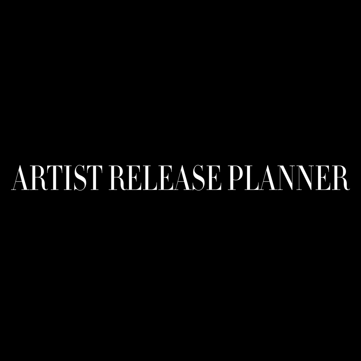 Artist Release Planner