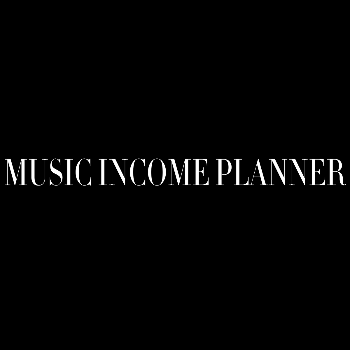 Music Income Planner