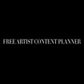 Free Artist Content Planner